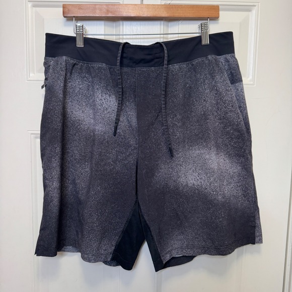 lululemon athletica Other - Lululemon Mens T.H.E. Short 9" Ocean Spray Ice Grey Black XL Lined Training Gym